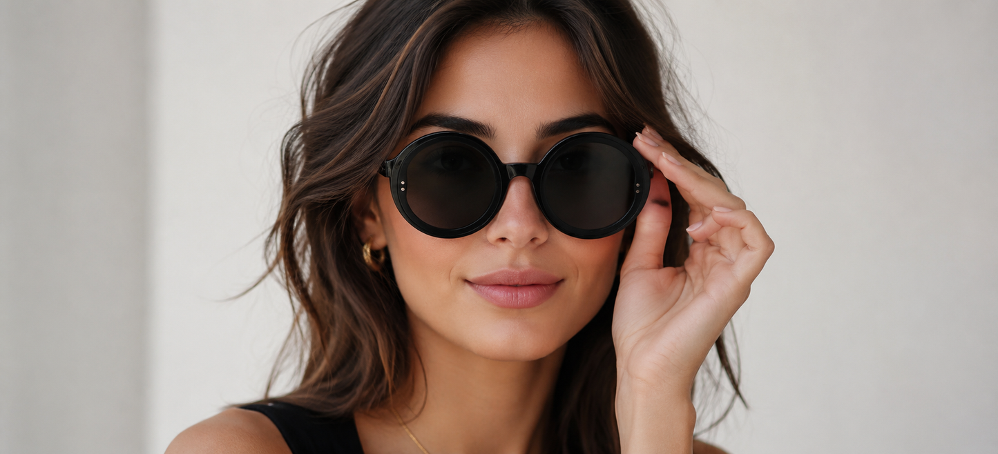 LUNETTES DE SOLEIL "IRIS" SHINY BLACK
