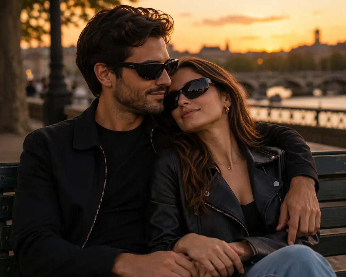 LUNETTES DE SOLEIL «TRAP» SHINY BLACK KLEYES