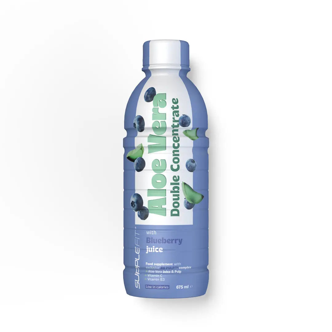 ALOE VERA jus et pulpe avec jus de Myrtille - 675ML SuppleFit