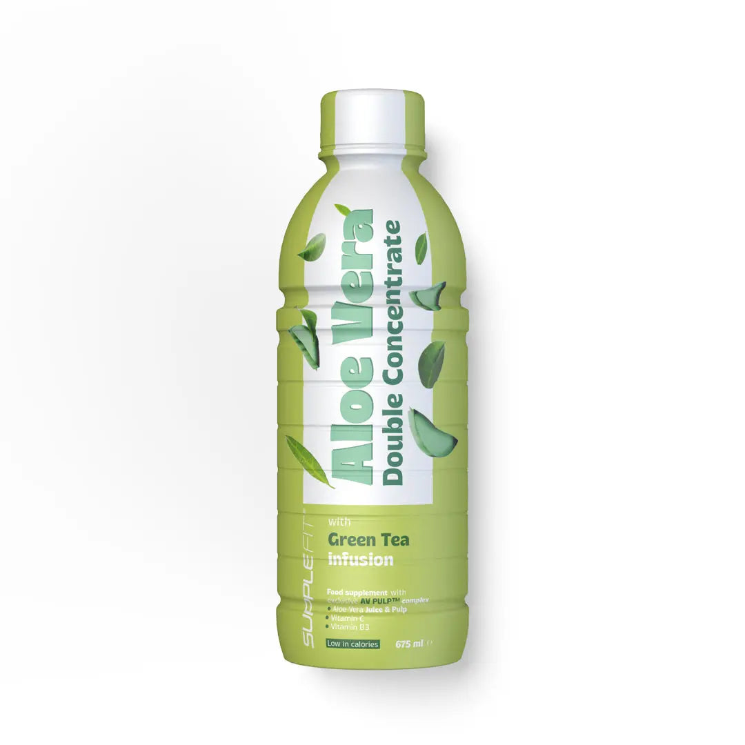 Complément alimentaire Aloe Vera, Thé Vert, Vitamine C et Vitamine B3 - 675ML SuppleFit