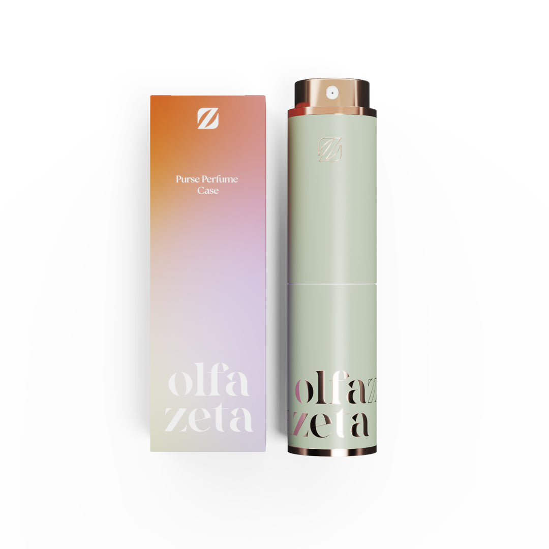 Étui à parfum de poche 'Modern'- Vert + Recharge