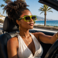 LUNETTES DE SOLEIL "SQUARE" GREEN