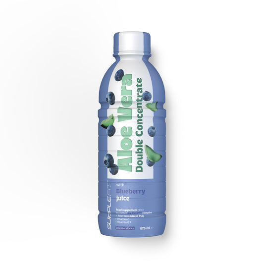 ALOE VERA jus et pulpe avec jus de Myrtille - 675ML