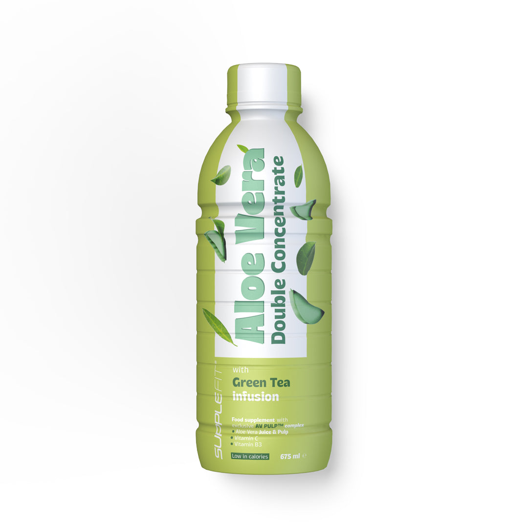 Complément alimentaire Aloe Vera, Thé Vert, Vitamine C et Vitamine B3 - 675ML
