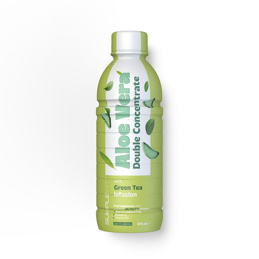 Complément alimentaire Aloe Vera, Thé Vert, Vitamine C et Vitamine B3 - 675ML