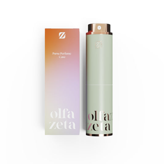 Étui à parfum de poche 'Modern'- Vert + Recharge