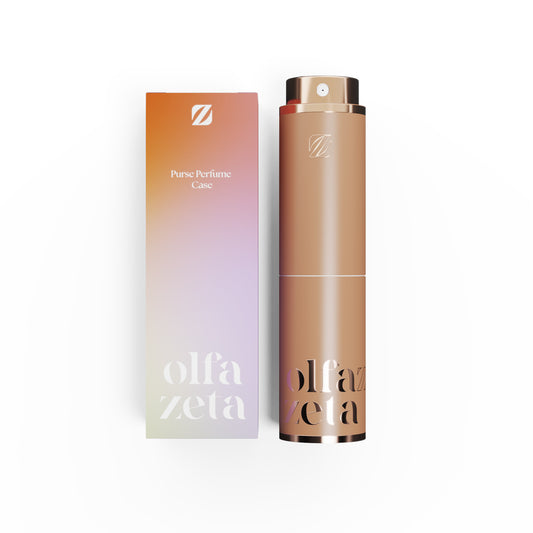 Étui à parfum de poche 'Modern'- Orange + Recharge